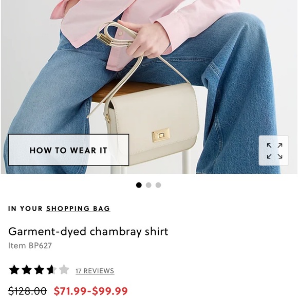 J.Crew Garment-dyed Chambray Shirt - Picture 12 of 12